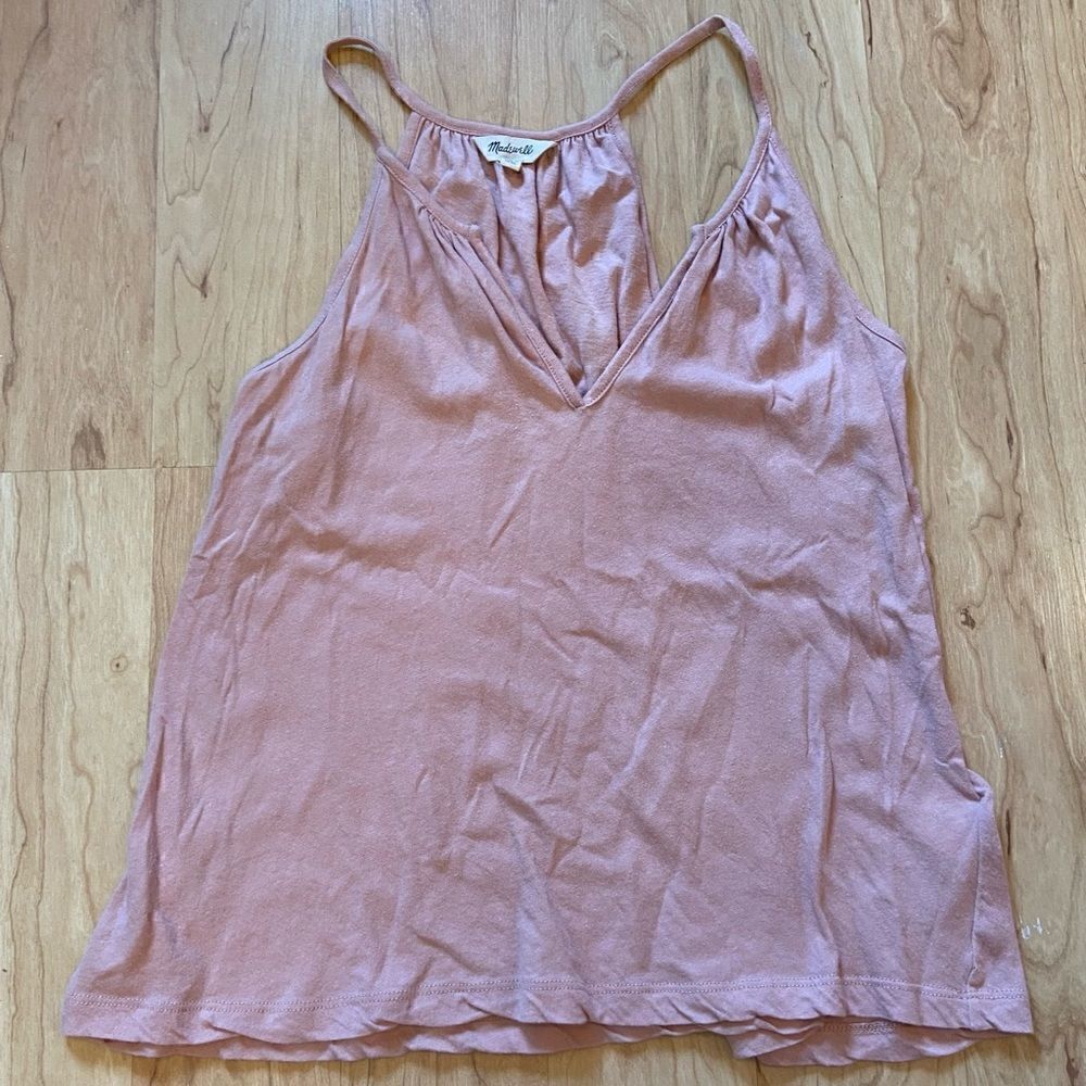 Madewell light pink tank top